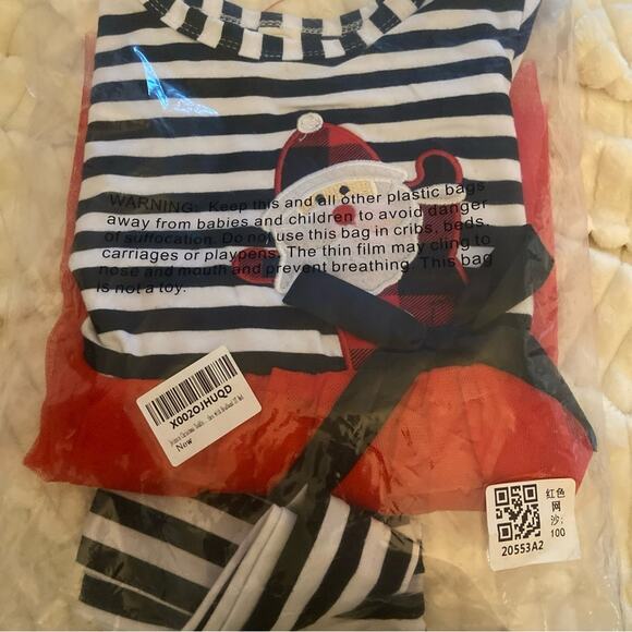 Girls Christmas Dress Santa Claus Accent Toddler Size 3T Long Sleeve with Belt - Picture 5 of 5